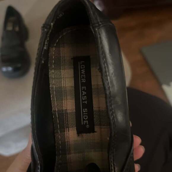 Vtg Lower East side platform Y2K loafer school girl 90s shoes sz 8 - Picture 3 of 3